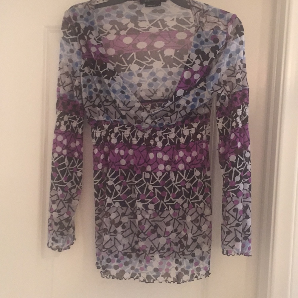 BCBG Multi Colored Blouse